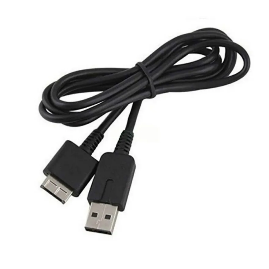 500pcs 1.2M 2 in 1 USB Charger Cable Charging Wire For Sony PlayStation PSV 1000 PS Vita Transfer Data Power Adapter Cord Line