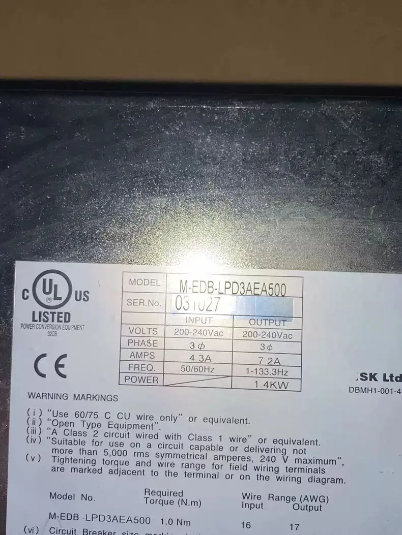 EDB-LPD3AEA500 M-EDB-LPD3AEA500 محرك سيرفو لـ NSK