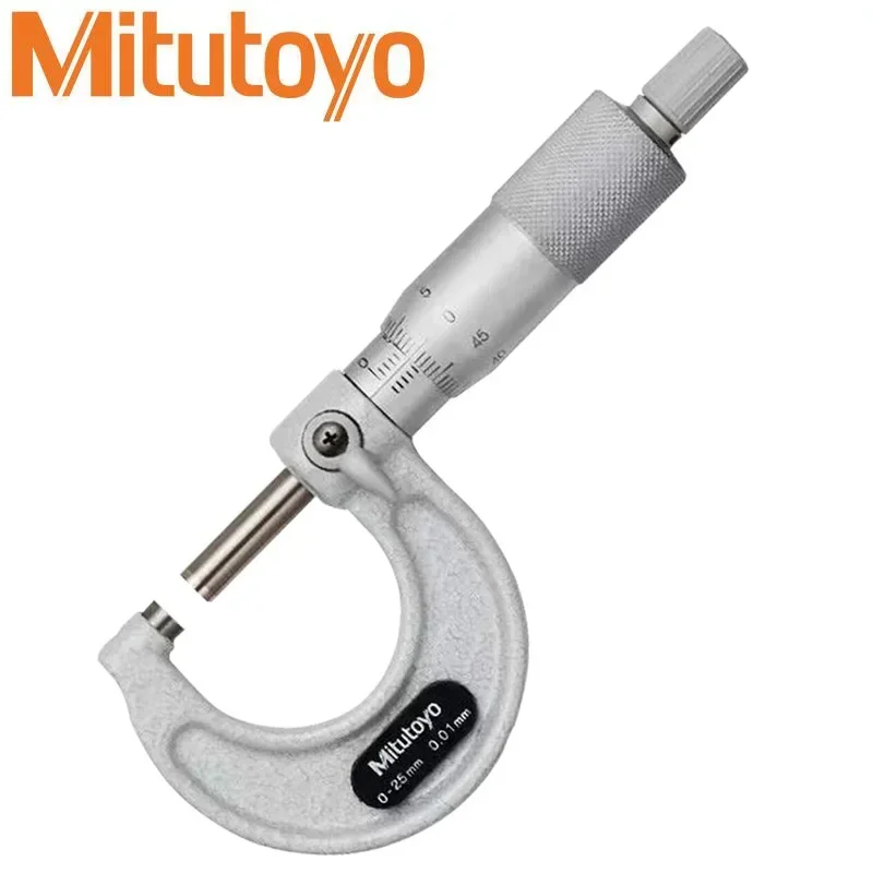 Mitutoyo Japan Gauge Micrometer 0-25mm 0.01/0.001mm Outside Metric Caliper Measurement Micrometer Tool