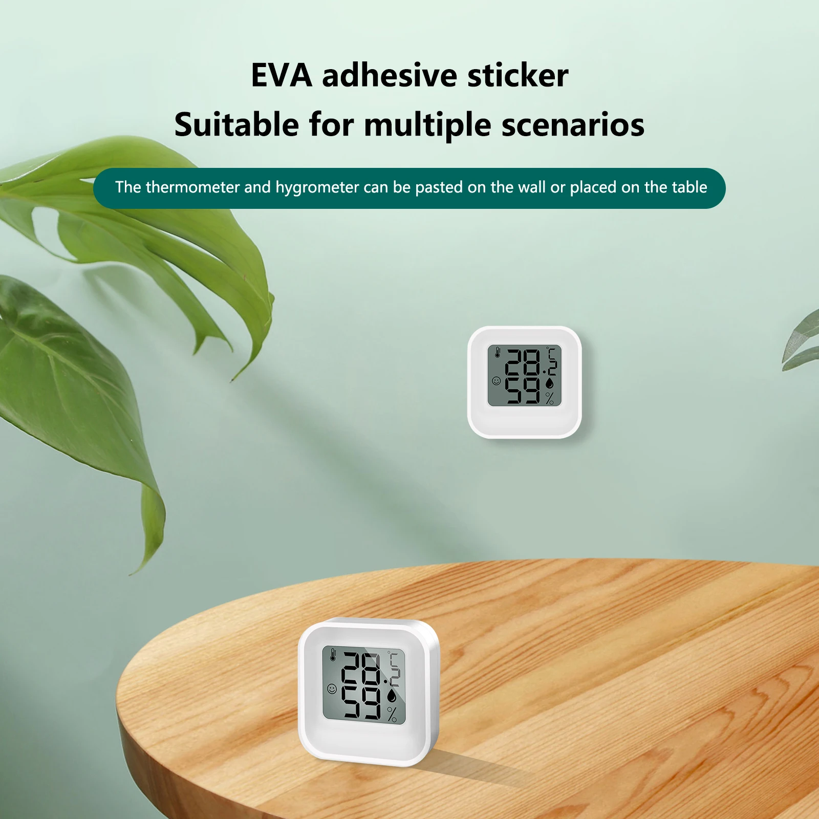 6 قطعة ميزان الحرارة الرقمي LCD الرطوبة داخلي صغير الإلكترونية درجة الحرارة مقياس الرطوبة الاستشعار محطة الطقس للمنزل #6