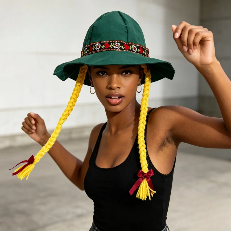 Classic Bavarian Oktoberfest Hat Ideal for Dresses Munich Oktoberfest and Themed Party Headwear