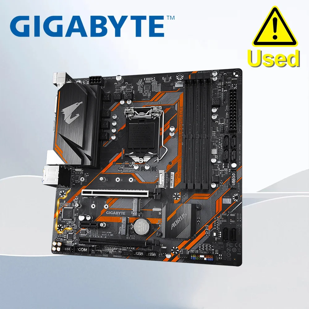 GIGABYTE B365M AORUS ELITE 1×DVI 64GB 1×Display Port PCI-E 3.0 LGA1151 1×Display Port