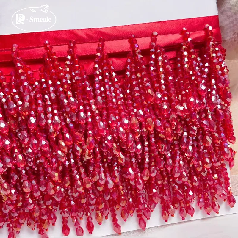 22 kleuren kristallen kwastjes kralen kanten rand. Kwastje kant decoratie schoenen ornamenten veelkleurig hangend kralengordijn