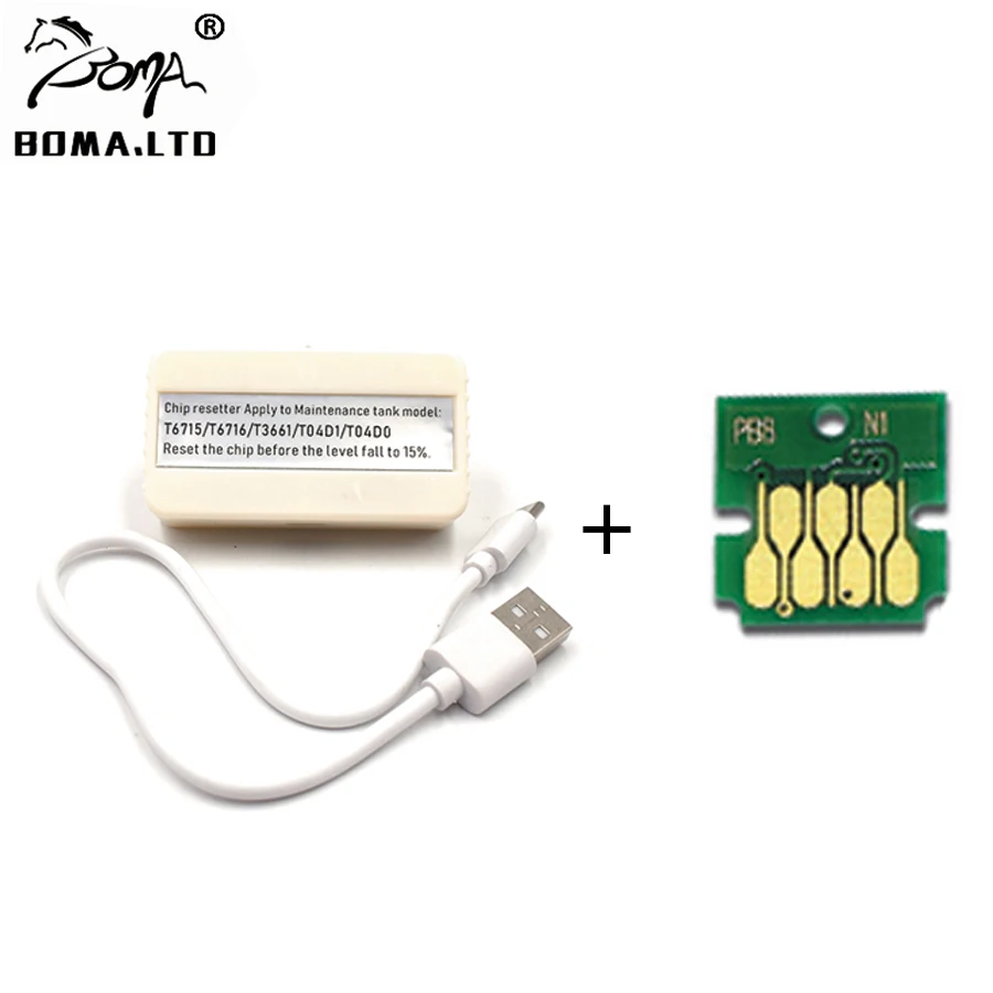 New T6716 Maintenance Tank Chip Resetter For EPSON WF-C5210 WF-C5790 WF-C5710 WF-M5299 WF-M5799 WF-5298 ET-8700 Waste Ink Tank