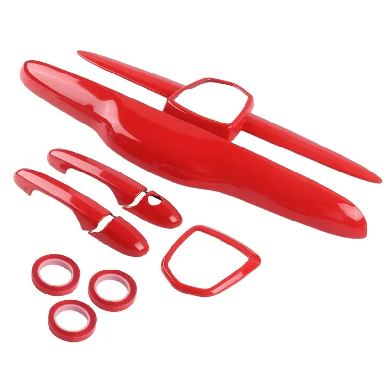 Superior-Complete Exterior Cover Kit For Fiat Abarth 500 595 695 Red