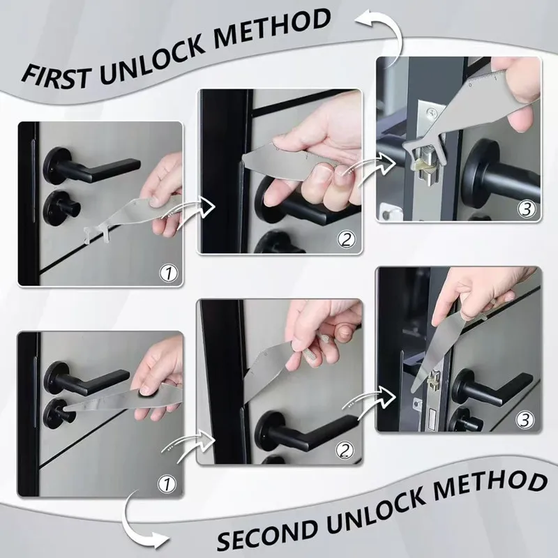 Lock Picking Fire Tool Firefighter Multitool Firefighter Tools Spring Steel Multitools Multipurpose Leverage Tool Pry Bar Tools image 3