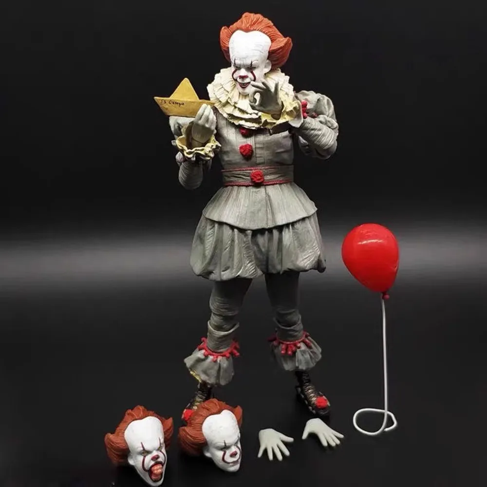 Figura de Anime de edición Deluxe Pennywise, estatua de colección, adornos de Pvc, modelo de muñeca, juguetes de regalo, It de Stephen King, 18cm