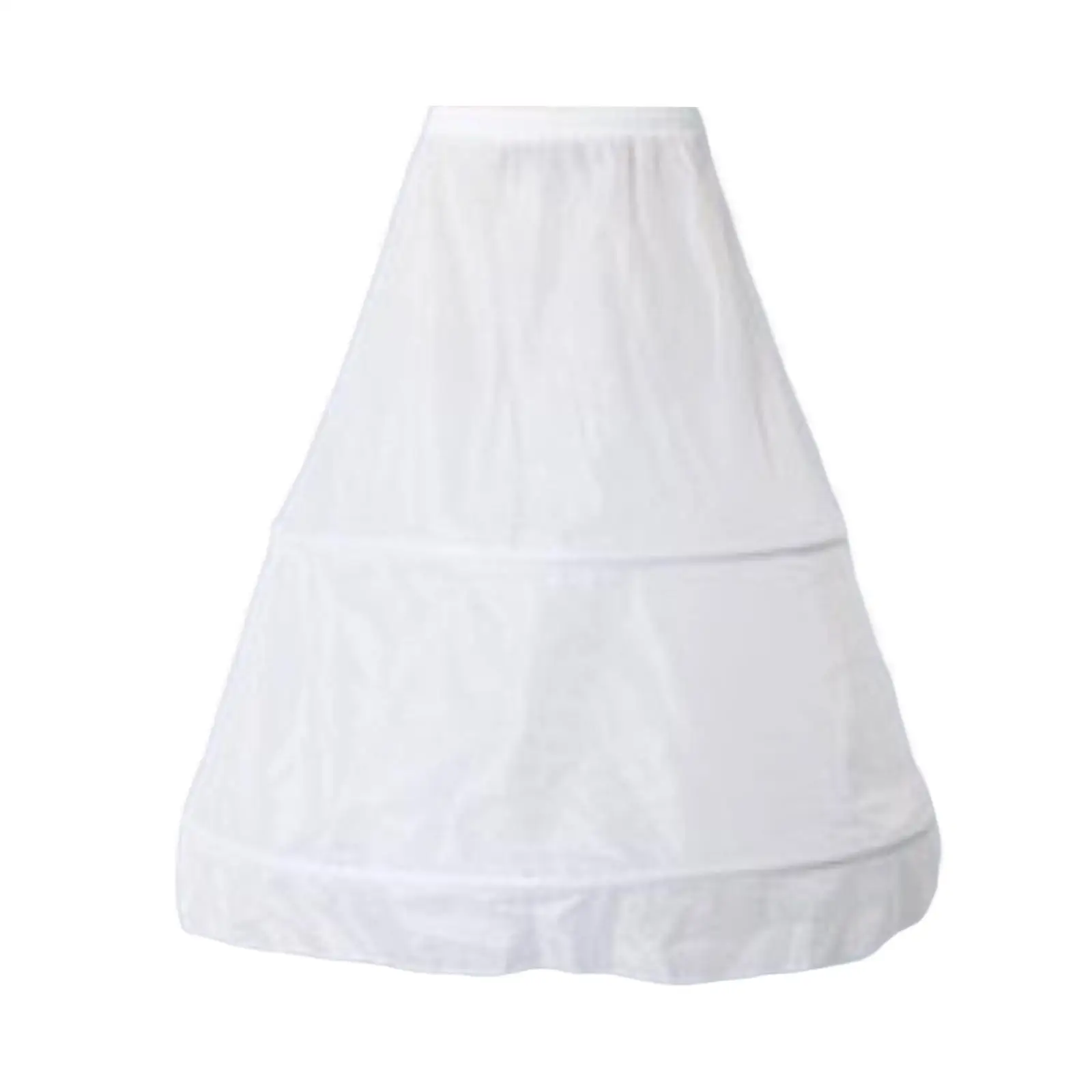 

Wedding Crinoline 2 Hoops Bridal Crinoline Underskirt Bride Pannier Wedding Petticoat for Wedding Proms Cosplay Party Dress