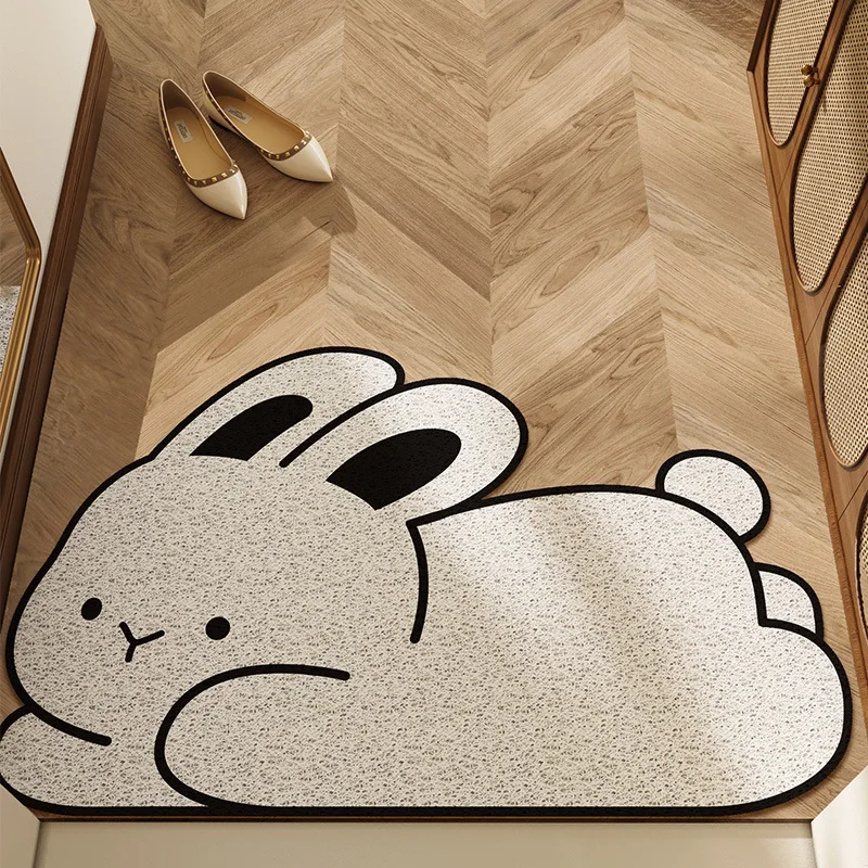 

Anti-slip Animal Pattern Bathroom Rugs Microfiber Large Folding Stone Diatomite Bath Mat
