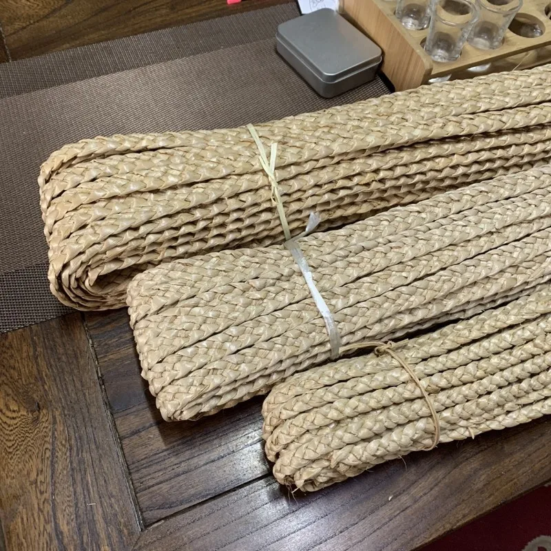 

45M Natural Typha Straw Rope Handmade Rattan Braids DIY Craft Material Home Decor Chair Basket Table