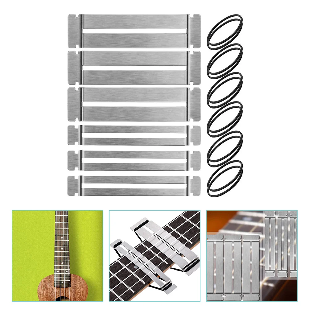 

Fingerboard Protective Gasket Guitar Protectors Fret Polishing Kit Accessory Repair Tools Guards Stainless Steel Bass Sanding