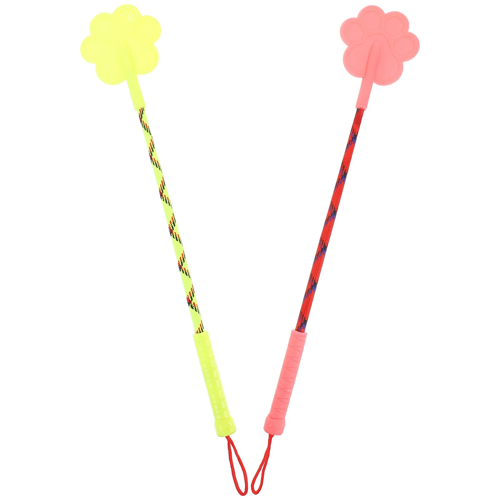 2Pcs Heart Inspired Rubber Dog Training Humanized Handle for Safe Behavior Correction Interactive Play Endurance Building