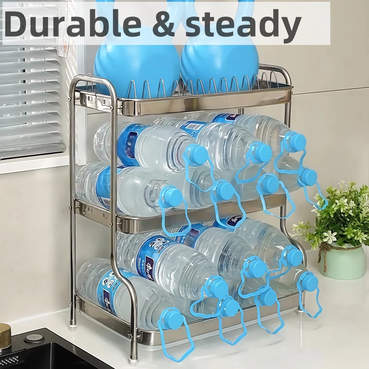 

Посушилка для посуды, сушилка для посуды с держателем для посуды, нержавеющая сталь 304, с нижним дренажным поддоном, противоскользящая и антикоррозийная, 2/3 уровня.