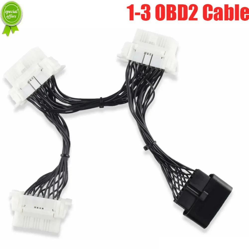 

OBDII OBD 2 16Pin OBD2 16 Pin Auto Cable For ELM327 1-3 Male To Female Extension Cable Adaptor Diagnostic Scanner Connector