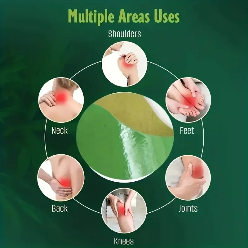 Parche de 20 piezas para cuello, hombros y rodilla, Parche de acupuntura, Parche de calor, Parche de rodilla cálido de larga duración