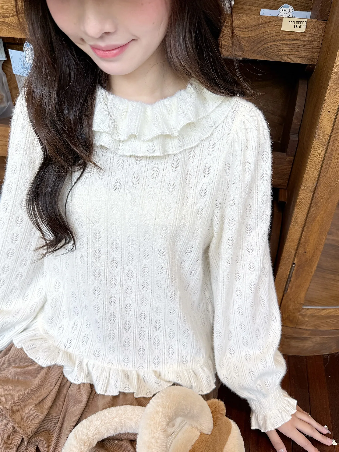 

Lakisland 2025 Осенне-зимняя новинка: Теплая утолщенная женская кофта свободного кроя с длинным рукавом, воротником-стойкой и пушистой отделкой