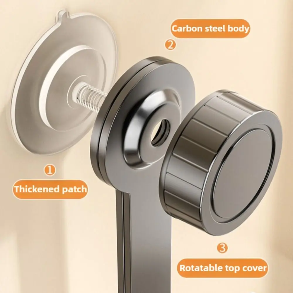 Drill Free Installation Wall Mounted Pot Lid Rack Heavy Duty Adjustable Rotating Kitchen Organizer Durable Pot Lid Holder