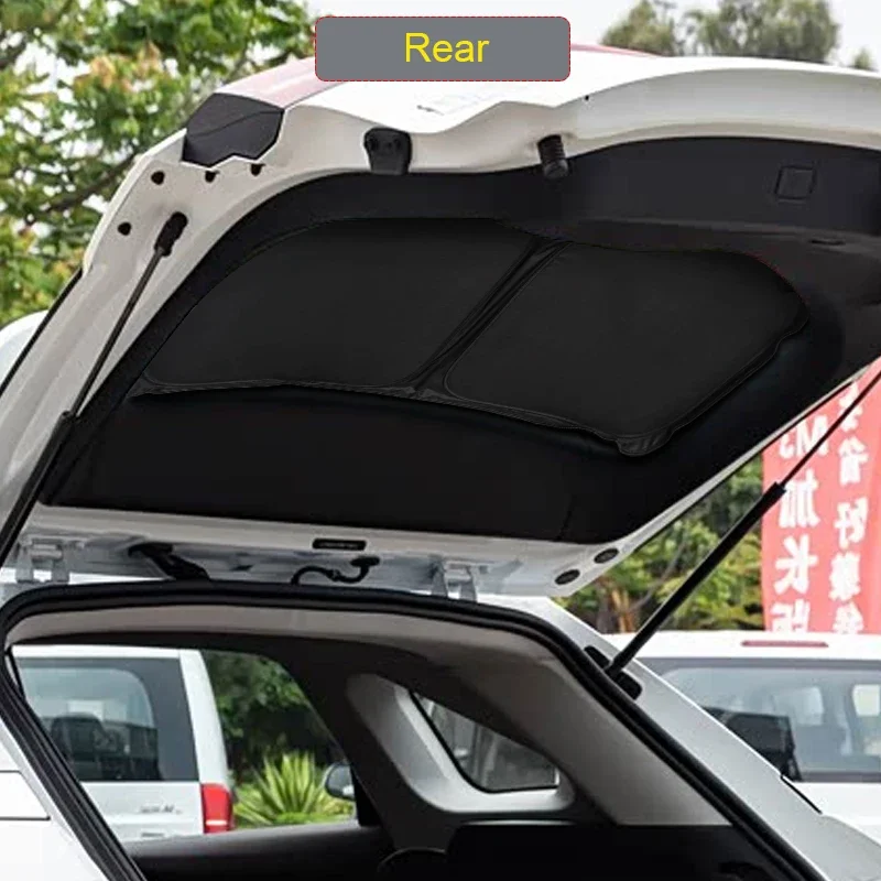 Car Black Window Privacy Sunshade Anti-UV Heat Insulation For JAC 6 JS6 Sei6 PRO 2022-2026 Auto Protect Cover Interior Accessory