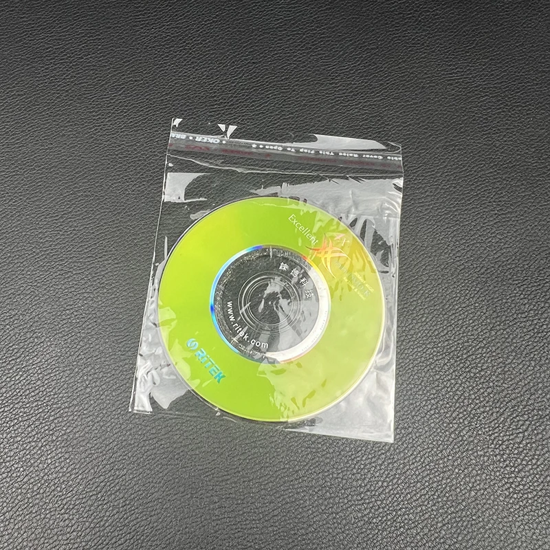 500 قطعة/الوحدة 8 سنتيمتر القرص المدمج الغبار واقية حقيبة شفافة الذاتي ختم CD حقيبة المنزل التخزين المنظم