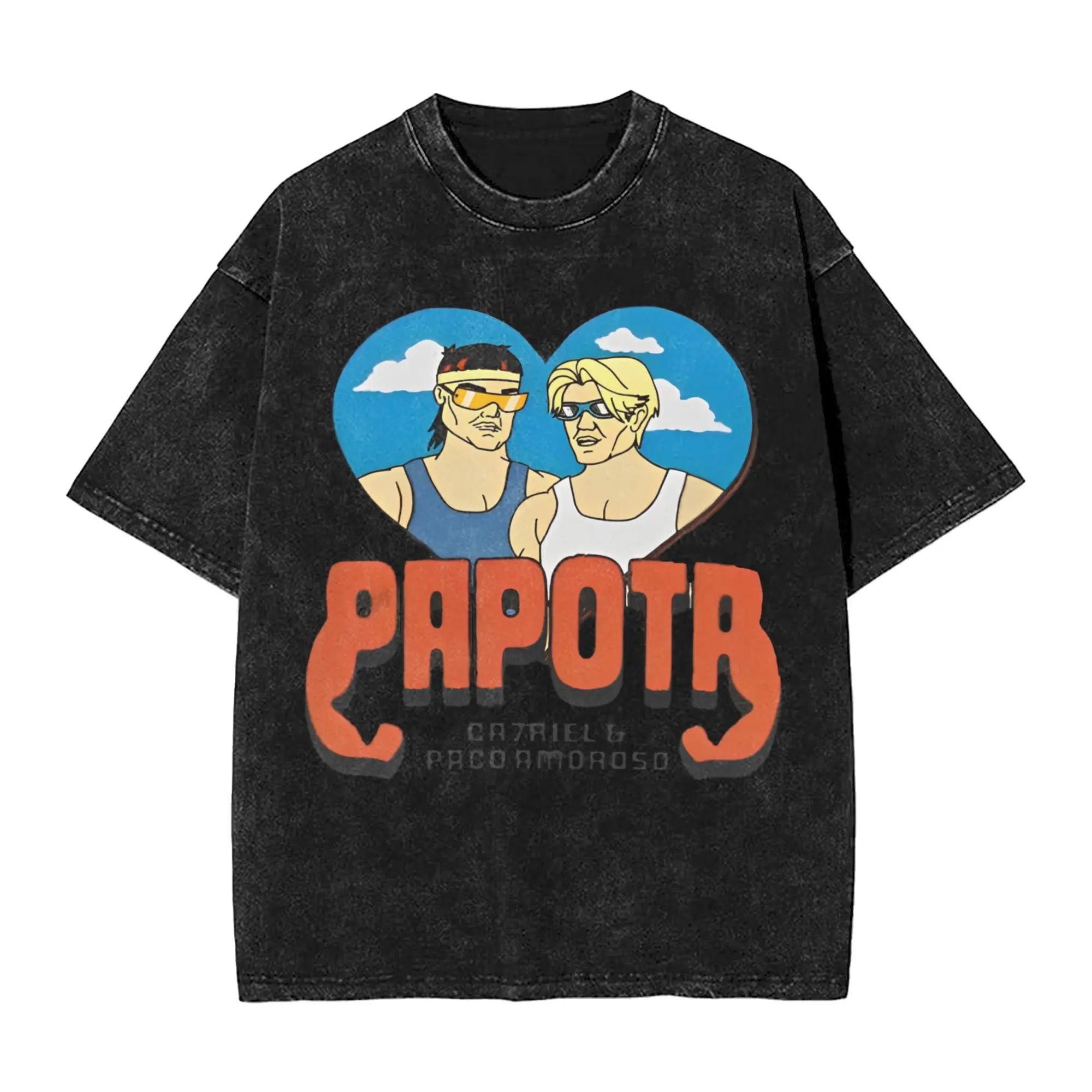 

CA7RIEL & Paco Amoroso Papota Tour T Shirt Summer Y2K Basic T Shirts Cotton Hip Hop Tshirt For Men Short Sleeve Loose Tops