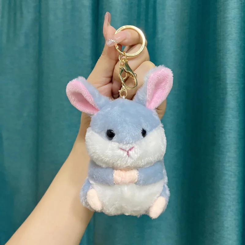 Plush Hamster Rabbit Toy Key Chain Wholesale Wedding Pendant Small Doll Doll Stalls Wedding Dolls