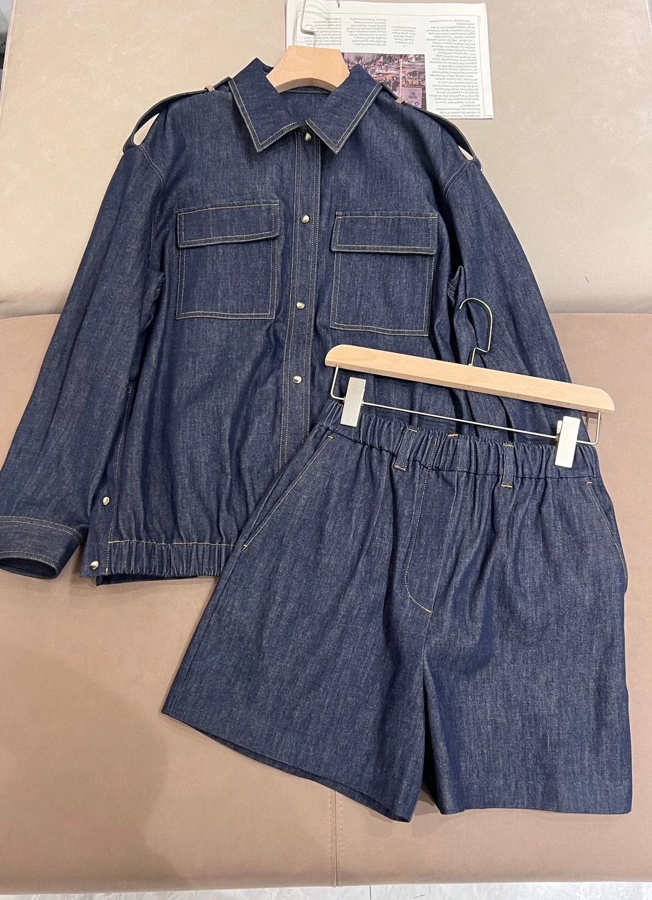 Spring casual denim set of clothes