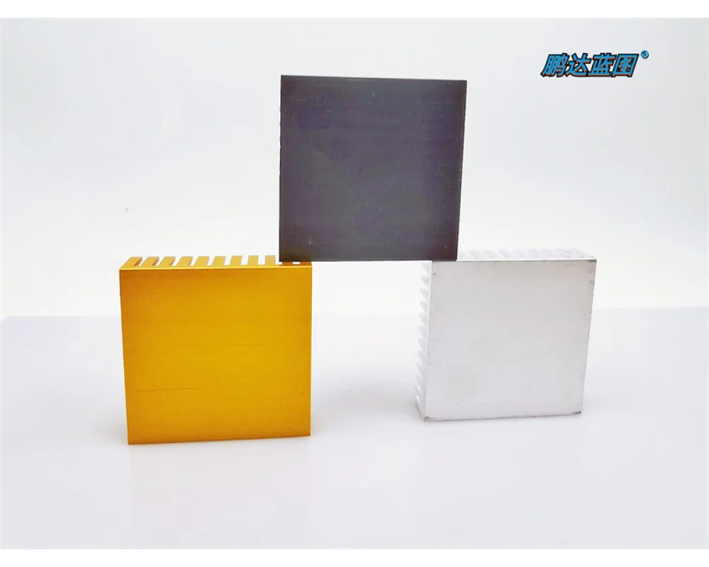 

40*40*11MM Pure Aluminum, Silver, Gold, Black Chip, HigH-quality Heat Sink, Power Amplifier, 4CM Fan