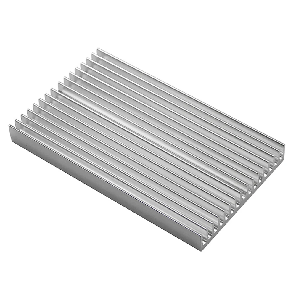 High-Power Aluminum Alloy Heat Sink Profile Electronic Heat Sink 100X60X10mm Aluminum PCB Heat Sink Silver