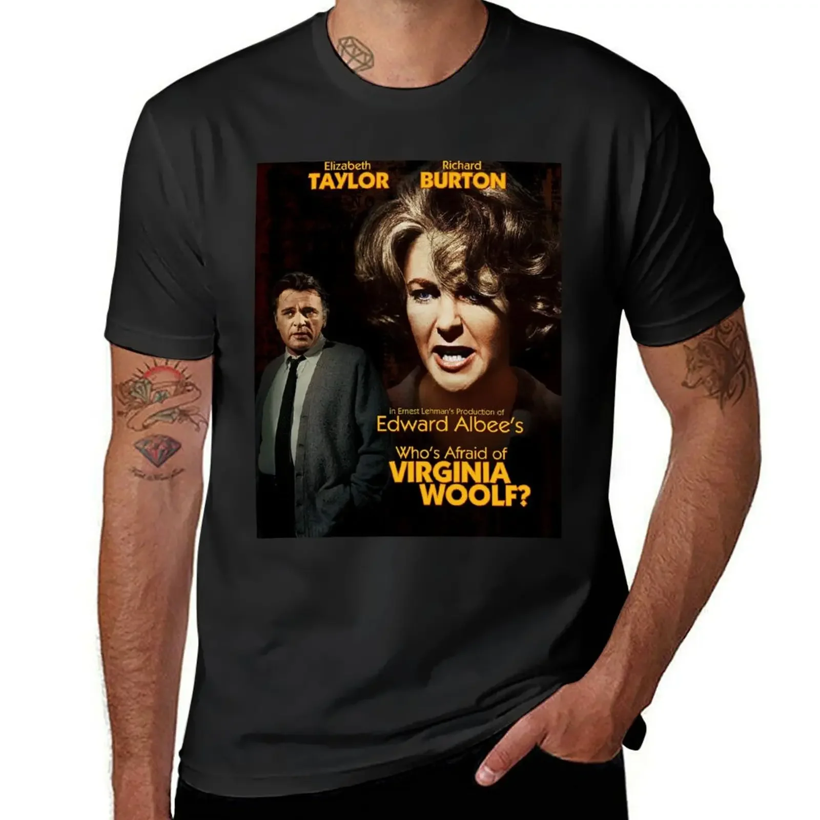 Who's Afraid of Virginia Woolf T-Shirt plus sizes graphics plus size clothes t shirts for men graphic