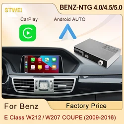 STWEI Wireless CarPlay Android Auto Modules For Mercedes Benz E Class W212 W207 COUPE NTG 4.0 4.5 5.0 Mirror Reverse Camera