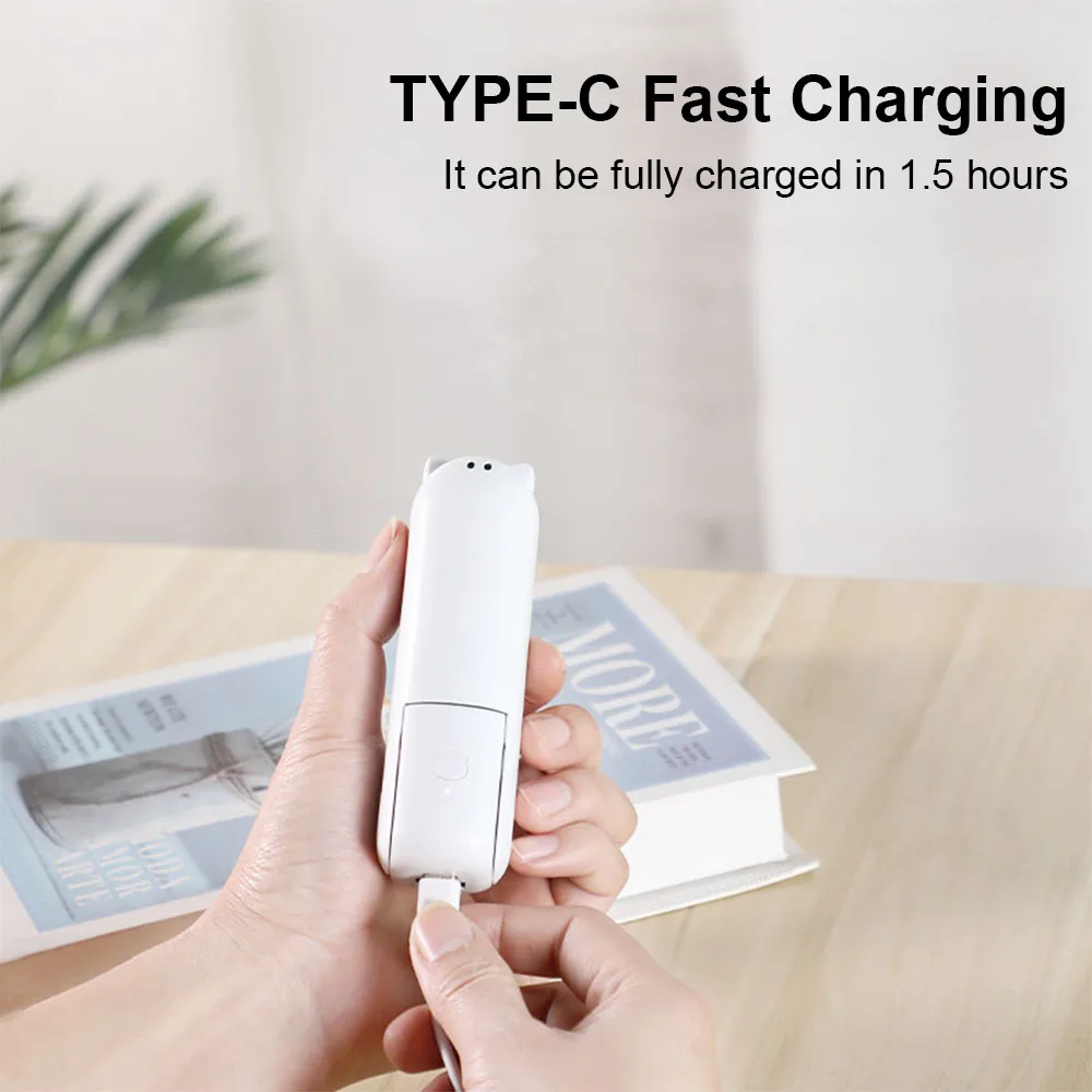 Tragbarer Mini-Handventilator 2000mAh Persönlicher Faltbarer Kleiner Kühlventilator für Reisen 3-in-1 Taschenventilator mit Powerbank 3 Geschwindigkeiten – Detail 6