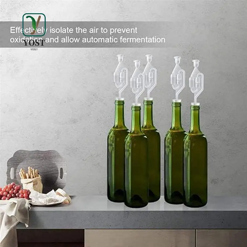

YOST-12 Winemaking Check Valves, Winemaking Check Valves, S-Type Brewing And Fermentation Air Locks Durable Easy To Use