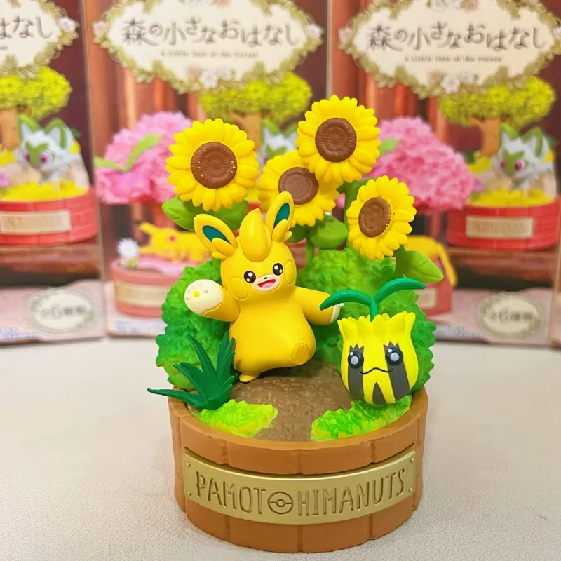 Re-Ment-figuras de Pokémon, un poco cuento del bosque, Vileplume, Pawmo, Sentret, estrellado, Pikachu, caja ciega auténtica, regalos