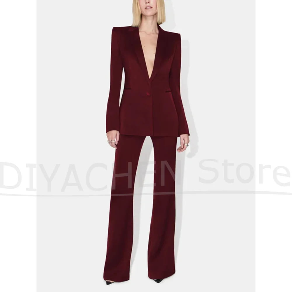 

Women's Suit Set Fashion Formal Party Evening Outfit Chic One Button Solid Color Casual Daily Slim Pants Sets Two Piece