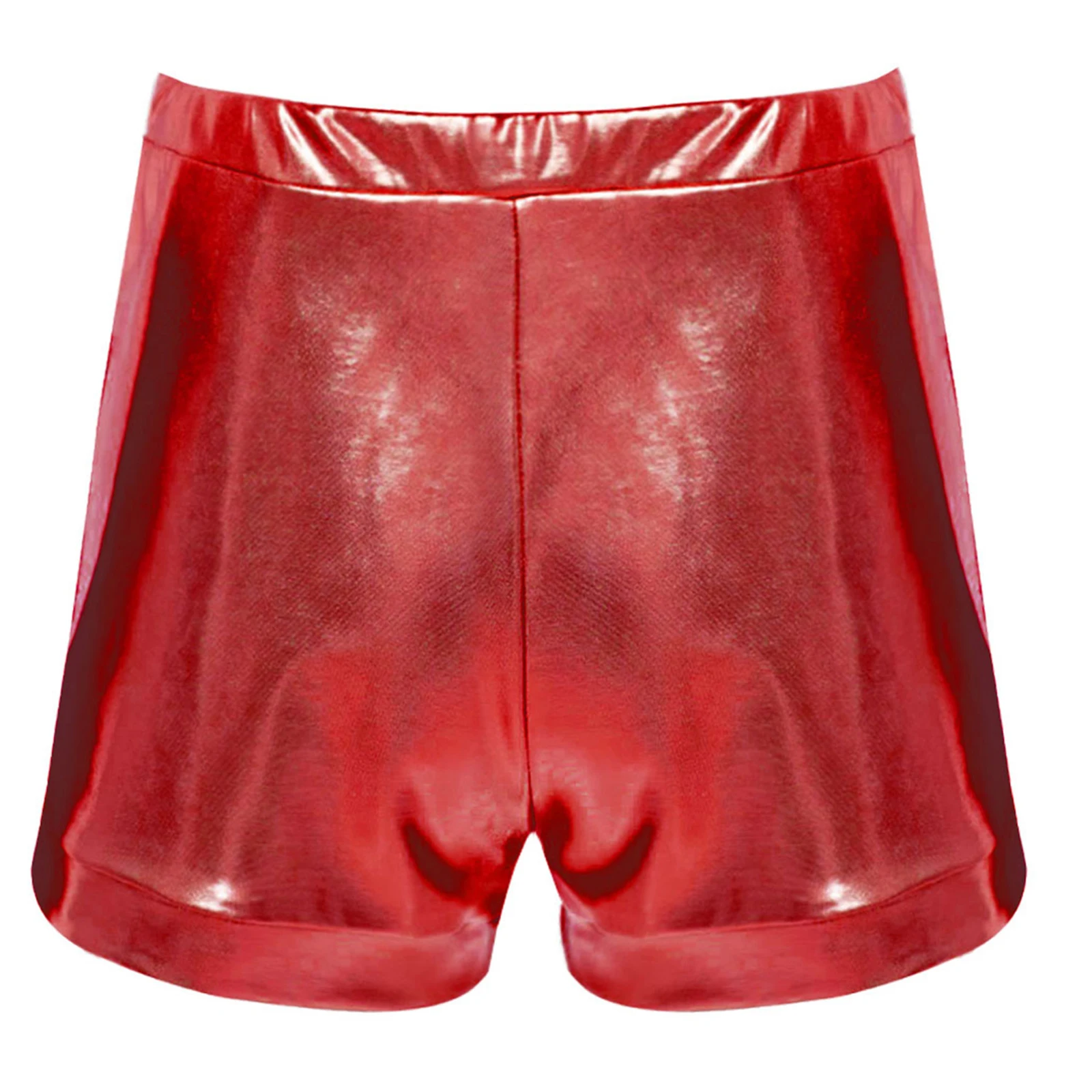 Kids Girls Jazz Cheerleading Uniform Cheerleader Costume Cha-cha Samba Modern Dance Outfits Set Crop Top with Shorts Gloves Set