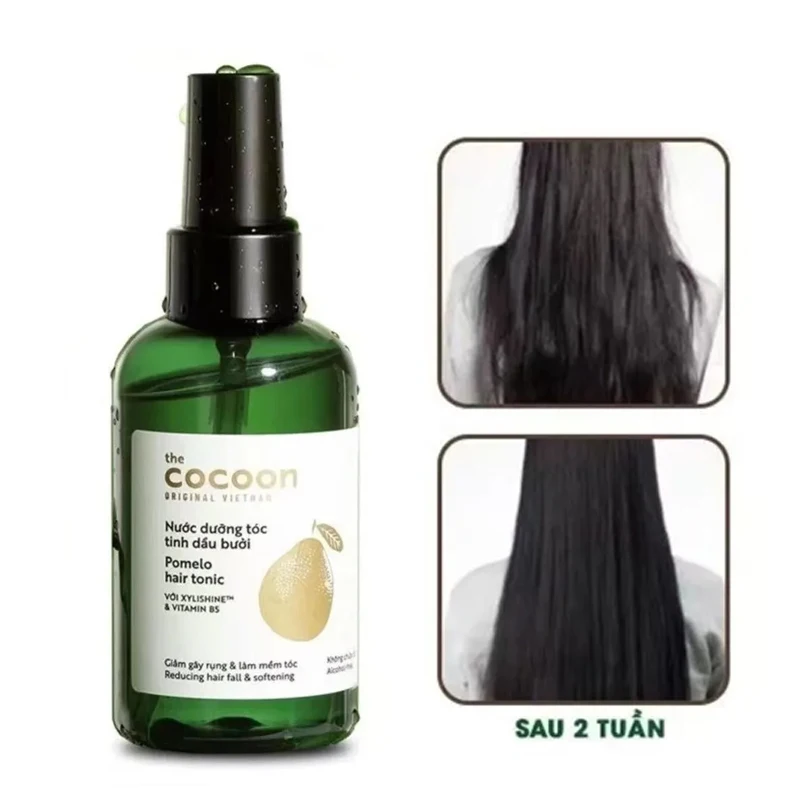 Nước dưỡng tóc tinh dầu bưởi Cocoon giúp giảm gãy rụng & làm mềm tóc 140ml bottle