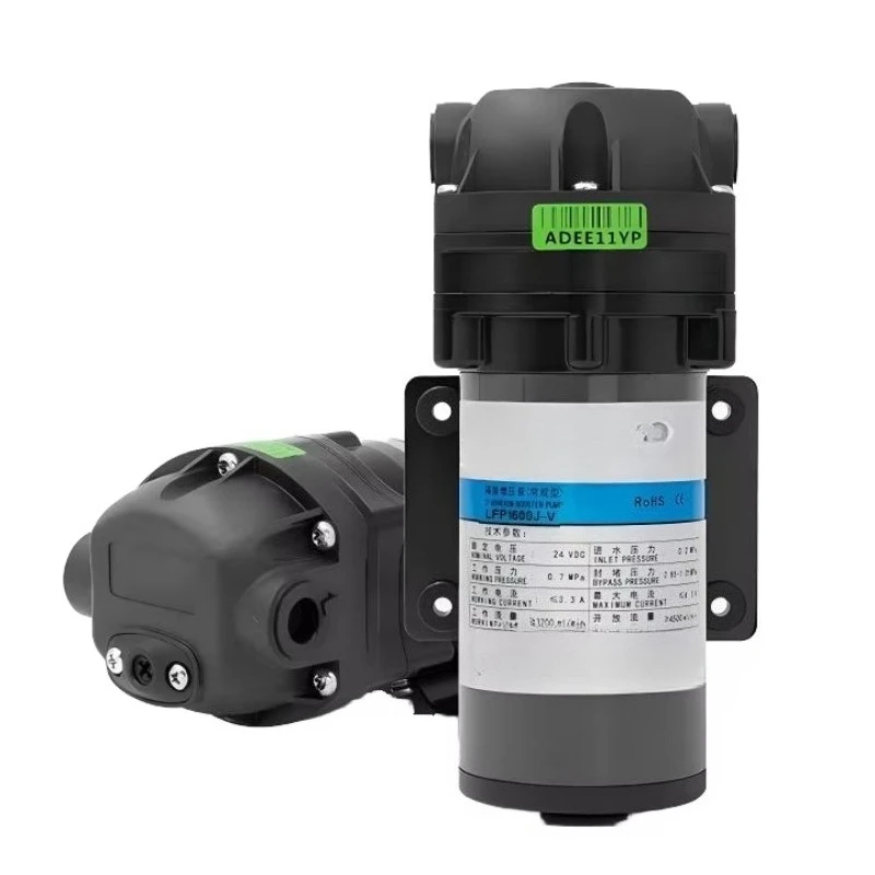 

Низкий уровень шума, 24 В постоянного тока, 600 GPD, обратный осмос, повышающий насос для водопроводной воды для очистителя горячей и холодной воды, система RO-насосов