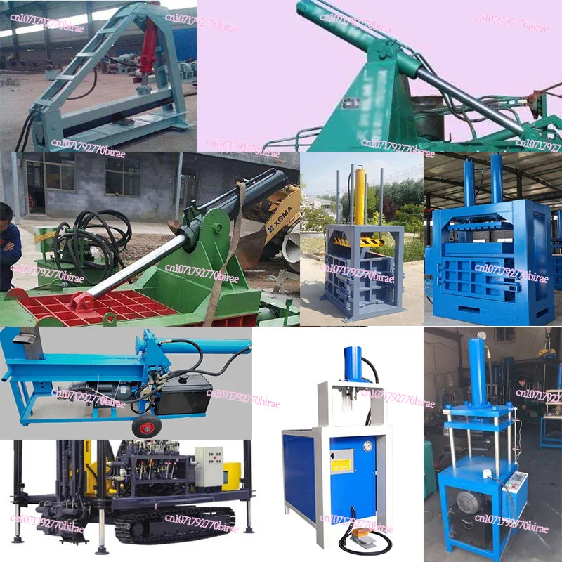 5 Ton Flange Two-way Hydraulic Cylinder Single  Small  Lifting Heavy Duty Electric One-way Manual Miniature