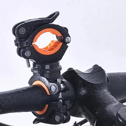 ESLN Bicycle Rotating Light Double Holder Bike LED Front Flashlight Lamp Cycling Pump Handlebar Holder Bicycle Accessories