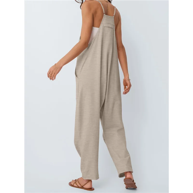 Overalls für Damen, lässige Sommer-Outfits, Strampler, bequem, Strandurlaub, trendige Overalls, modische Kleidung-A55G