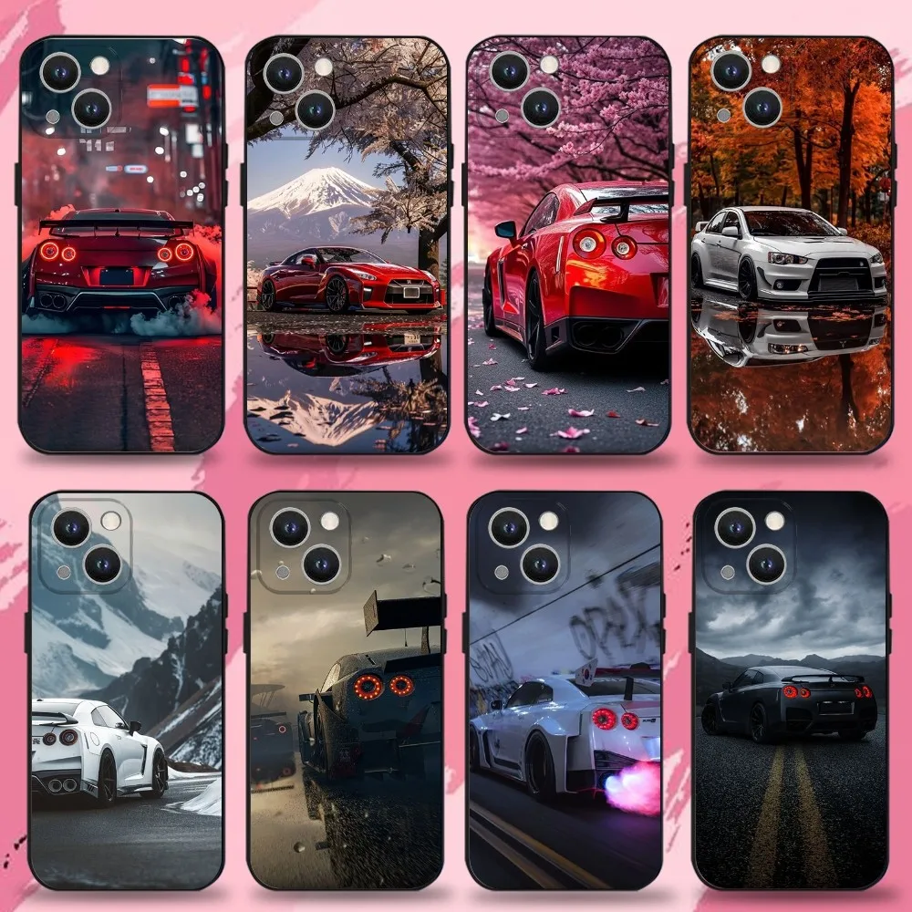 

Taillight G-GTR Car R35 1 Phone Case For iPhone 16,15,14,13,12,11 Plus,Pro Max,XS,X,XR,SE,Mini,8,7,Soft Silicone Black Cover