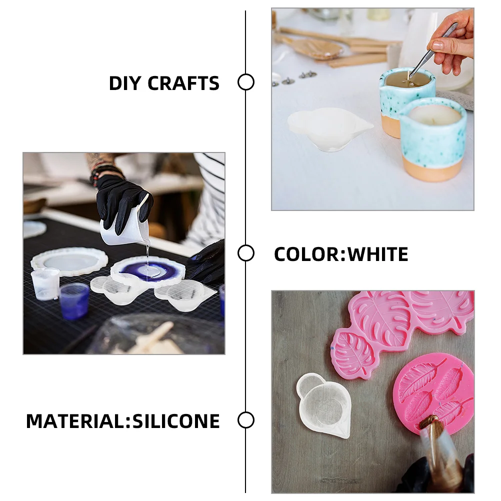 

20 Pcs Glue Mixing Cup Mold Silicone Cups Paint Epoxy Resin Mini Bowl Crafts Small for