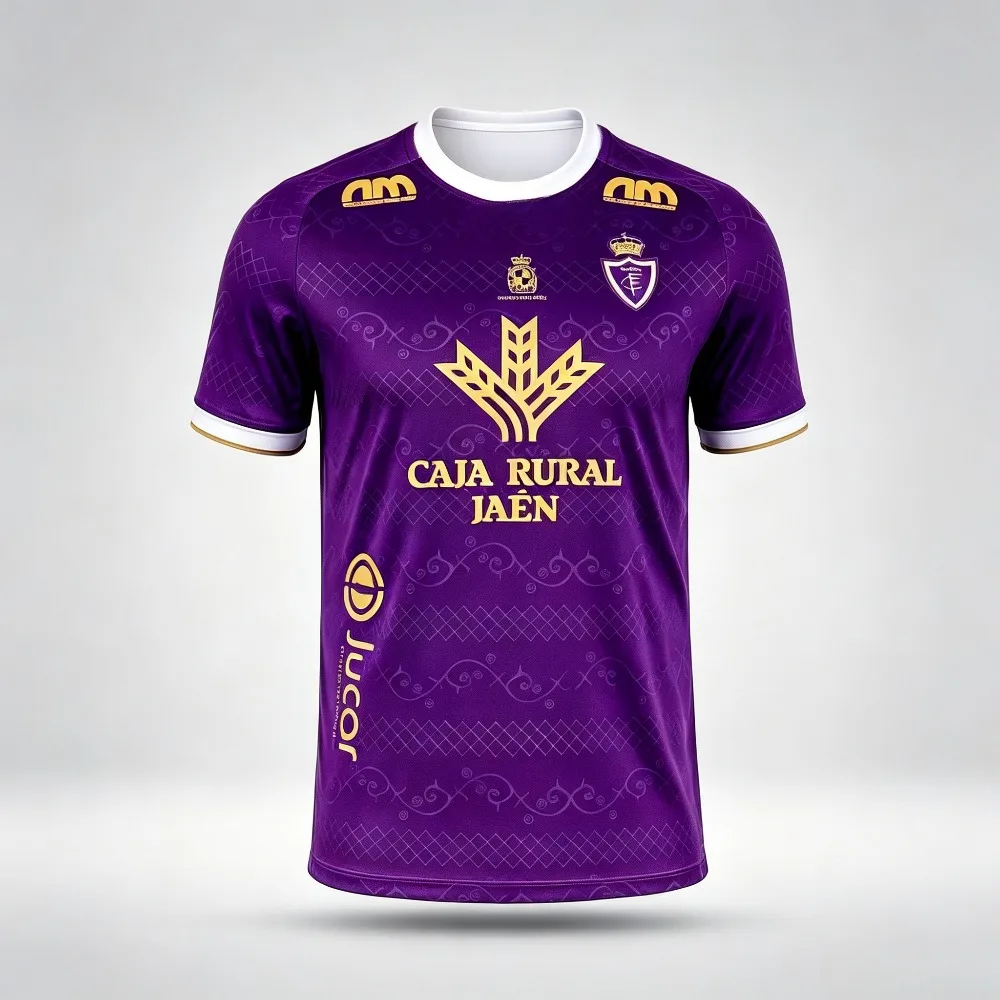2026 Real Jaén 3D Print Football Jersey Men Women Summer Sports Oversize T-shirt Breathable Quick Drying Streetwear Fashion
