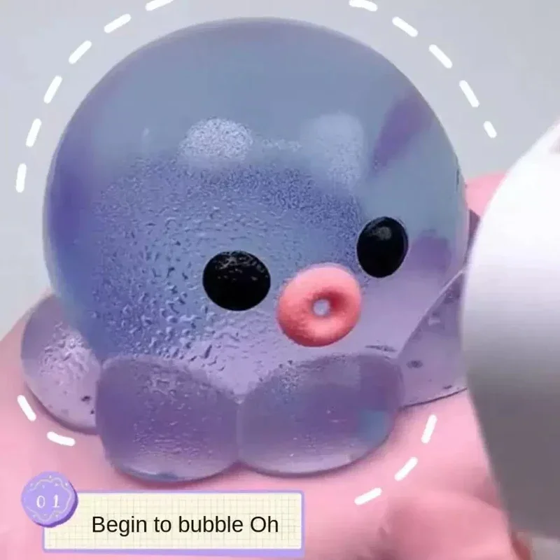 Squishy Bubble Pop Fidget-Spielzeug, Quetsch-Sensorikball & Oktopus-Popper, Anti-Angst-Spielzeug ASMR Spaßiges Partygeschenk