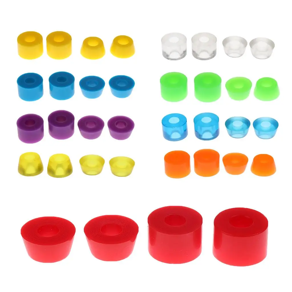 

Сменная втулка для скейтборда, комплект амортизаторов из искусственной кожи, комплект втулок для грузовика для стабильности доски