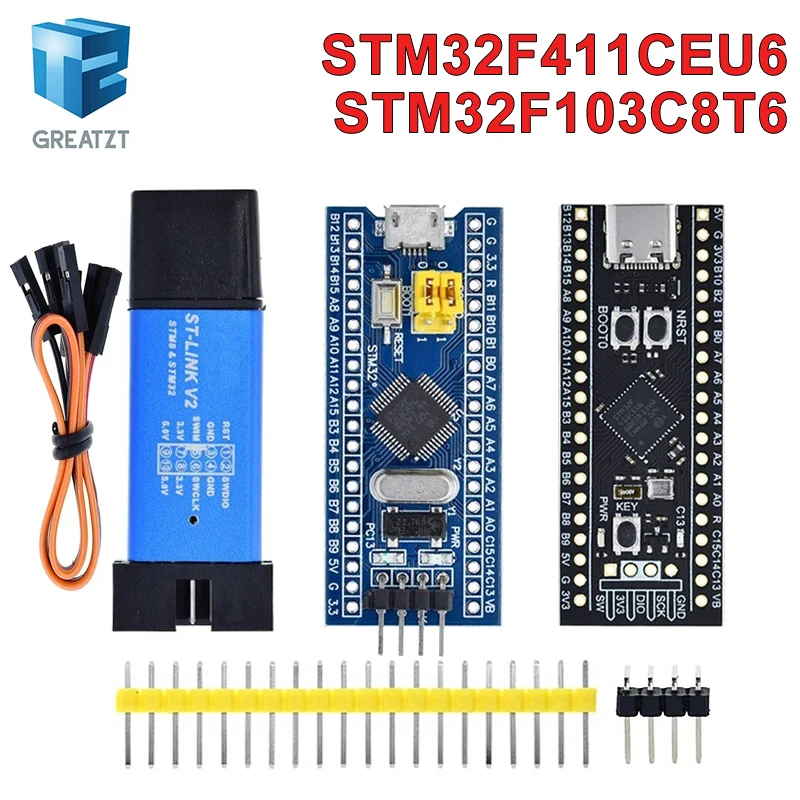 Original ST-LINK V2 Simulator Download Programmer Original STM32F103C8T6 STM32 Minimum System Development Board STM32F401 / 411