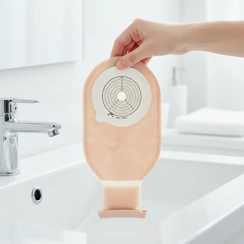 Customizable Fit Ostomy Bags 10 PCS 20-65mm with Advanced Drain Valve for Seamless Use
