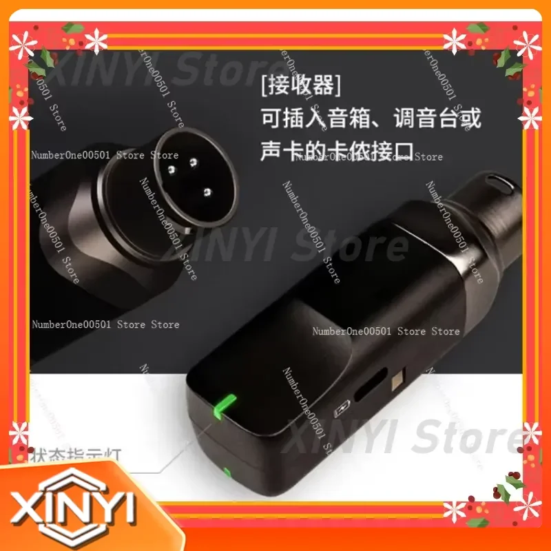 B6 Saxophone Wireless Microphone Clip On Instrument Mic for Outdoor Performance Recording for saxophone for wind instruments