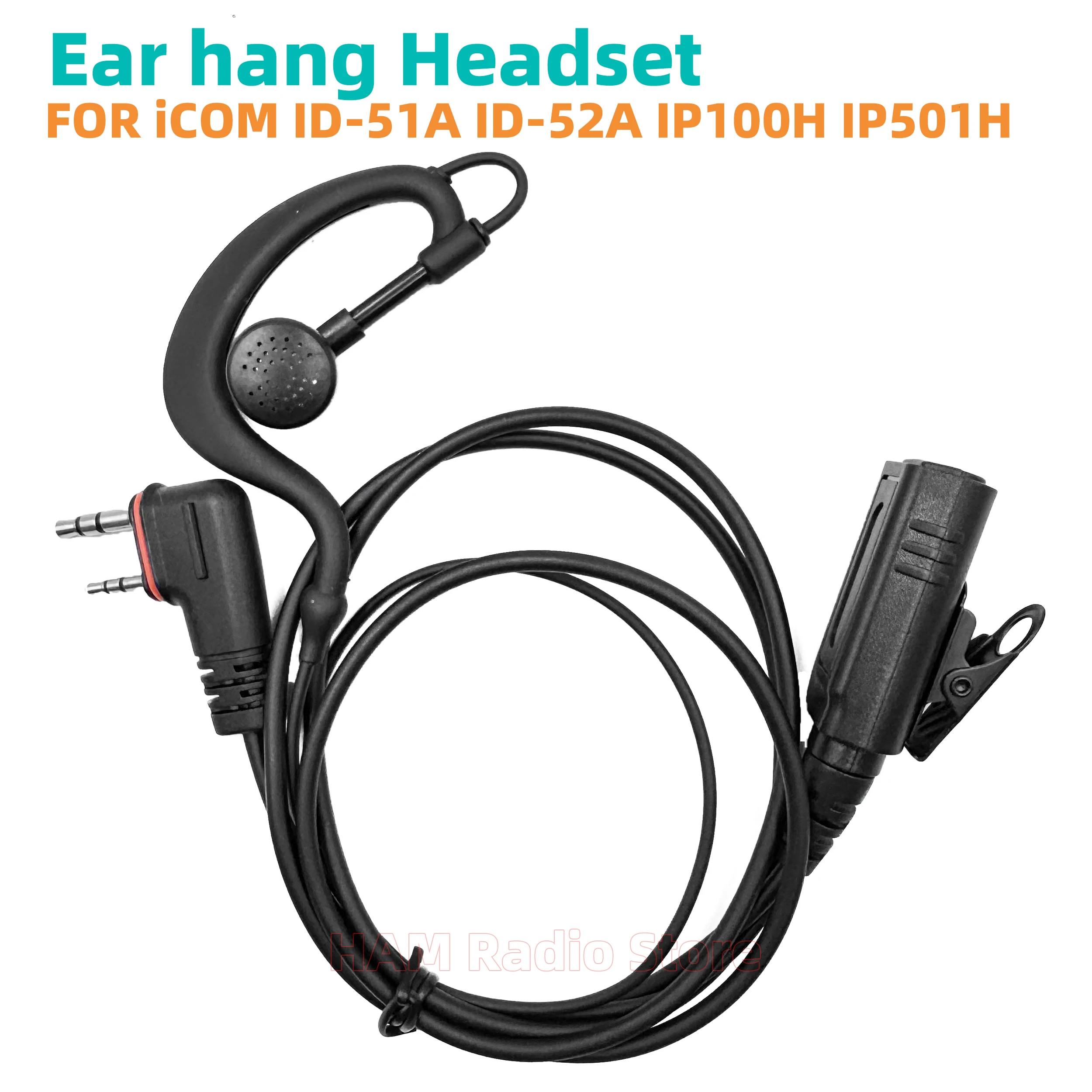 

Гарнитура для ушей Walkie Talkie для iCOM ID-31A ID-51A ID-52A IP100H IP501H IC-U20GM IC-U20SR IP100FS IP1000C Динамик