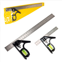 1PC Angle Square Measuring Tools Set Precise Aluminium Adjustable Combination Spirit Level